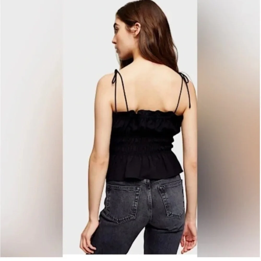 Topshop black stretchy blouse - Picture 4 of 4
